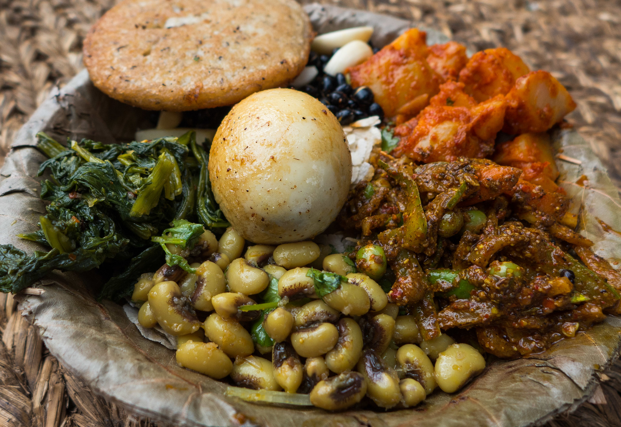 A traditional Newari meal. Photo: Sharada Prasad CS/Flickr